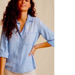 Light Blue Women's Button-Up Shirt